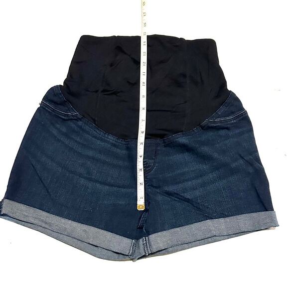 Isabel Maternity Roll Cuff Denim Shorts Women's Maternity Size 4 - Picture 5 of 7